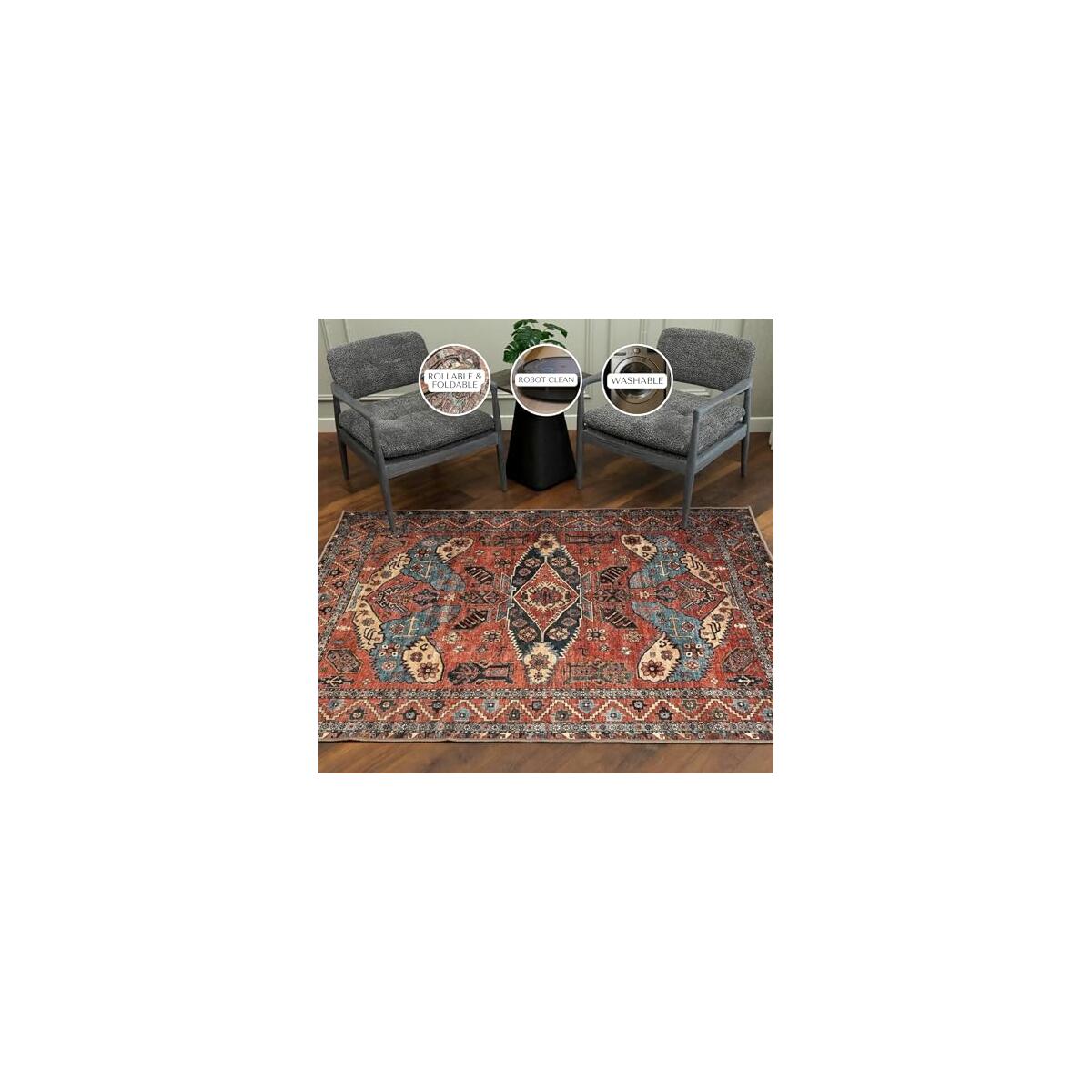 Boho Oushak Rug 2x3 Doormat Size Cashback Rebate - RebateKey