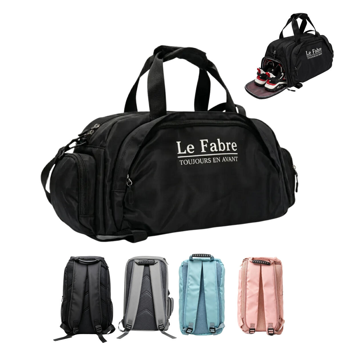 Gym Bag with Shoe Compartment
