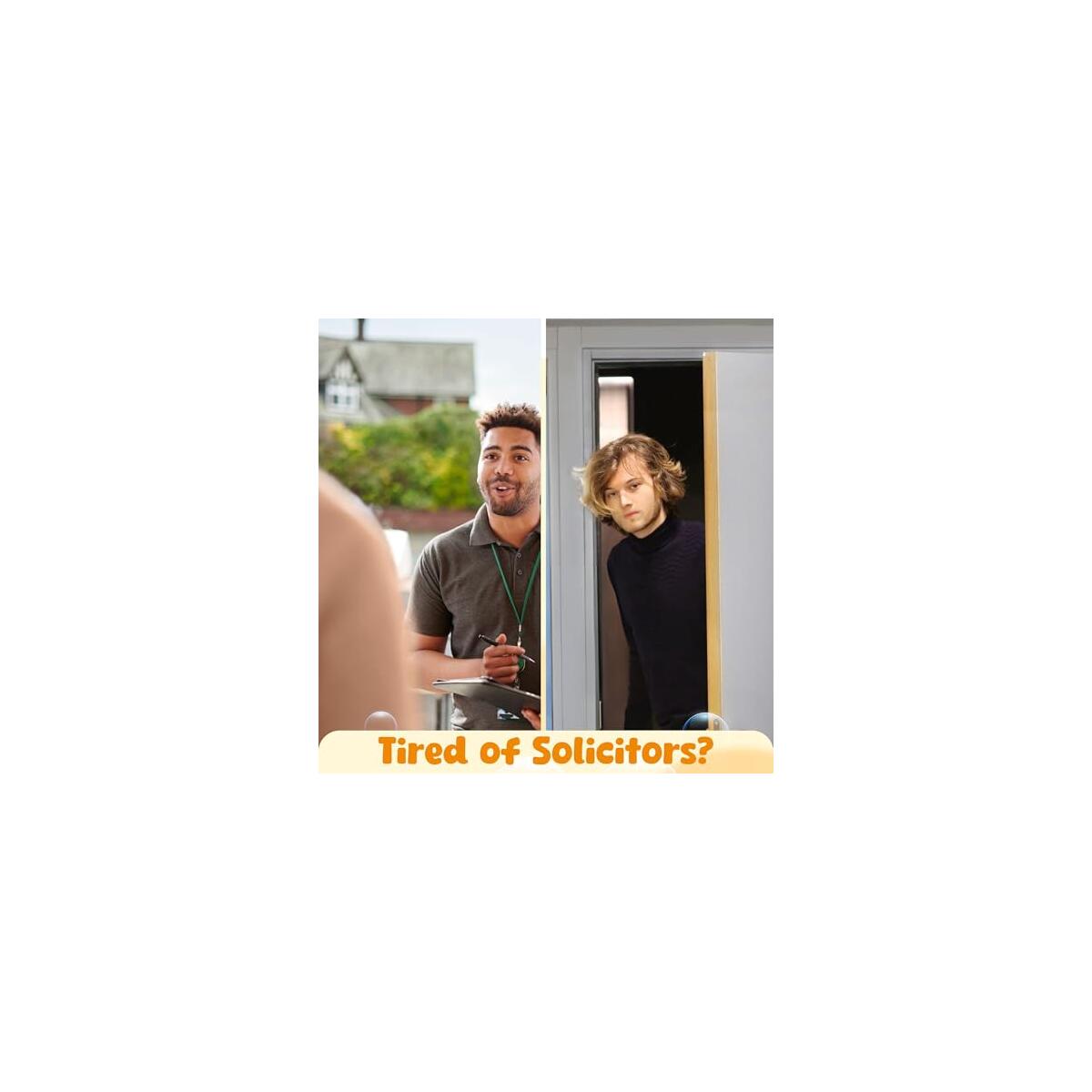 Funny No Soliciting Sign For House Door 2 Pack Cashback - RebateKey