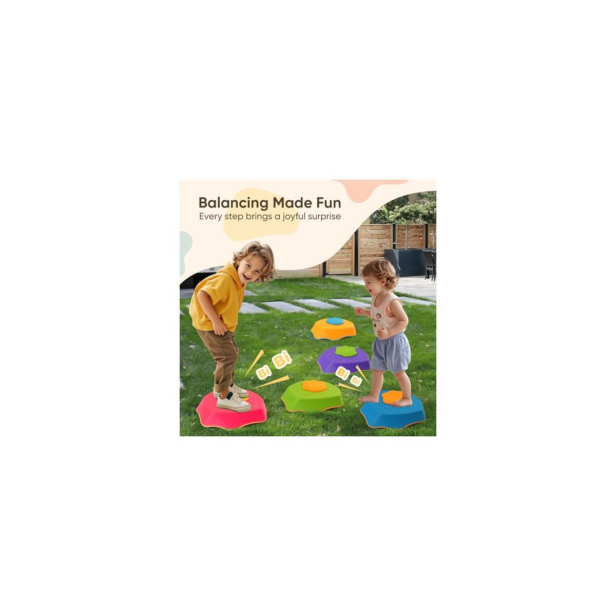 5 Pack Stepping Stones For Kids With Sound Effects Rebates - RebateKey