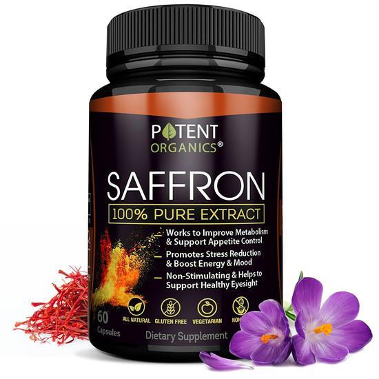 100 Pure Saffron Extract Supplement 60 Pills For Weight Loss Appetite