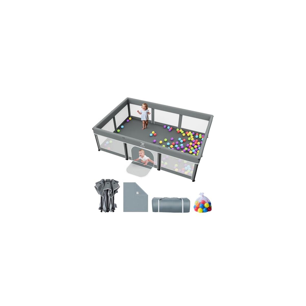 Foldable Baby Playpen With Mat 74x50 Cashback Rebate - RebateKey