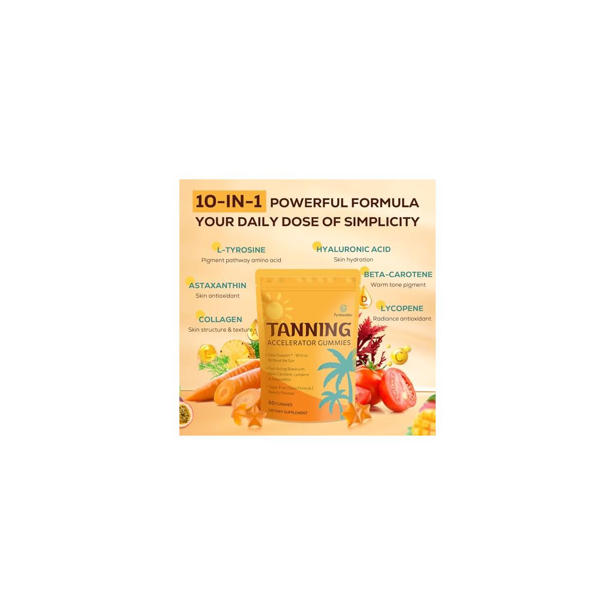 Tanning Gummies With Astaxanthin For Women And Men Cashback - RebateKey