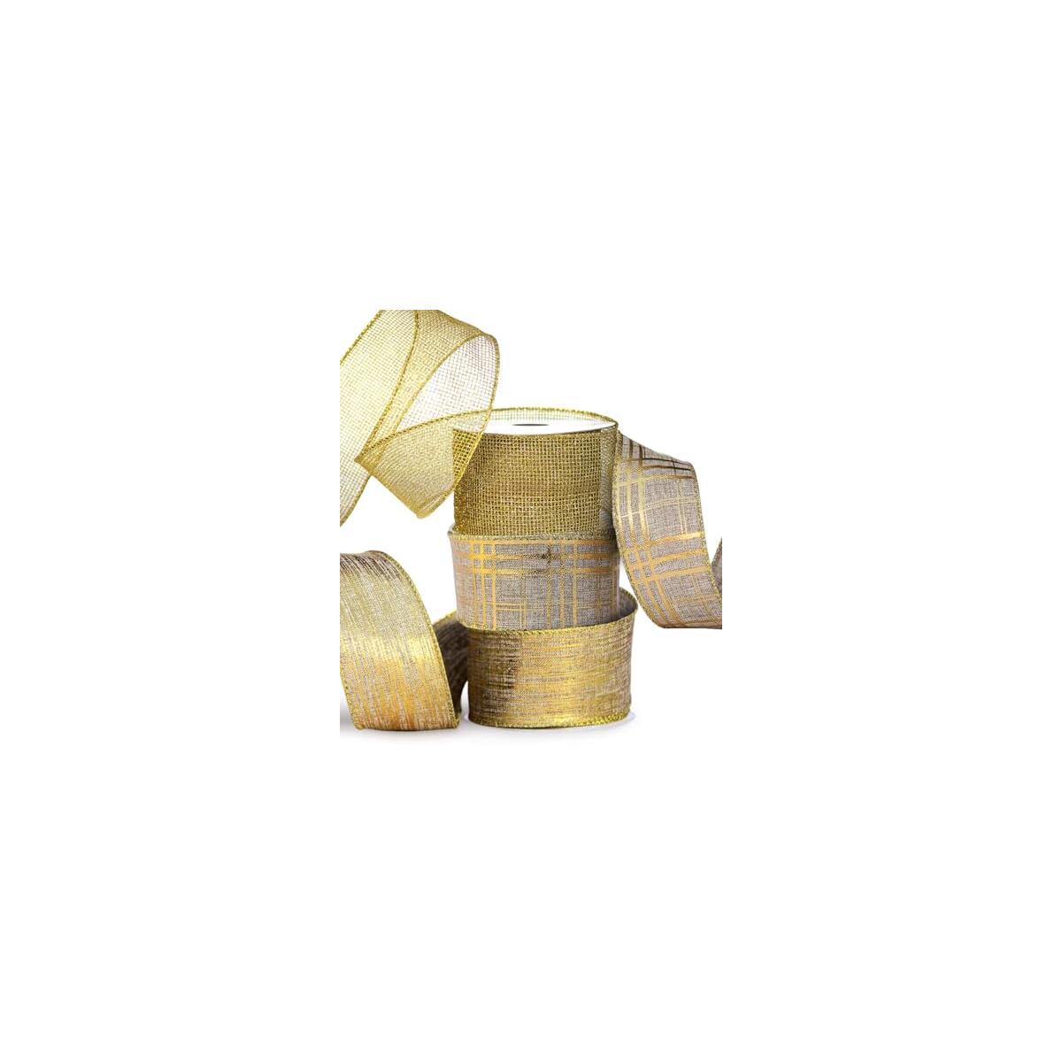 Gold Ribbon Wired Christmas Tree Cashback - RebateKey