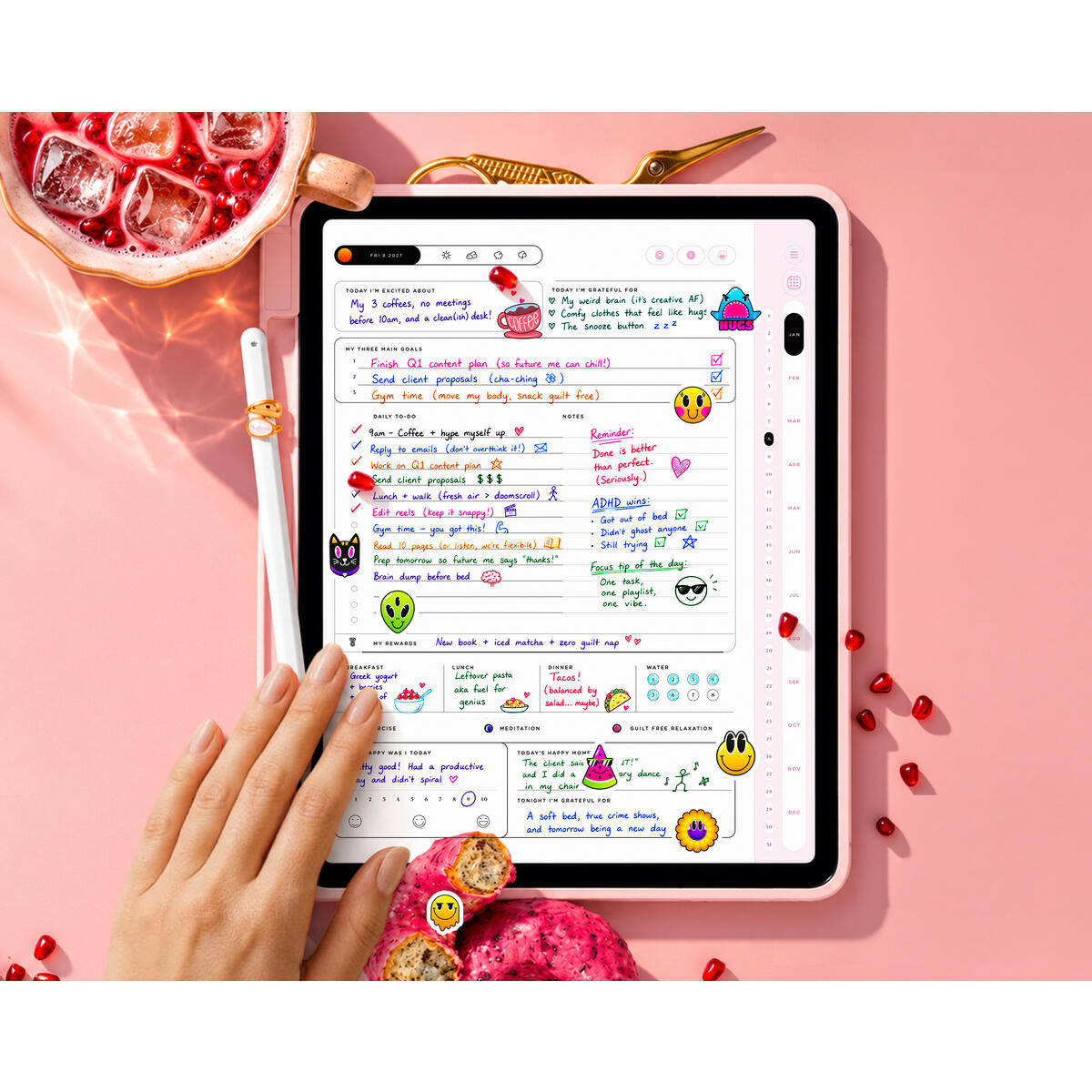 Adhd Digital Planner Dated And Undated Goodnotes Rebate - RebateKey