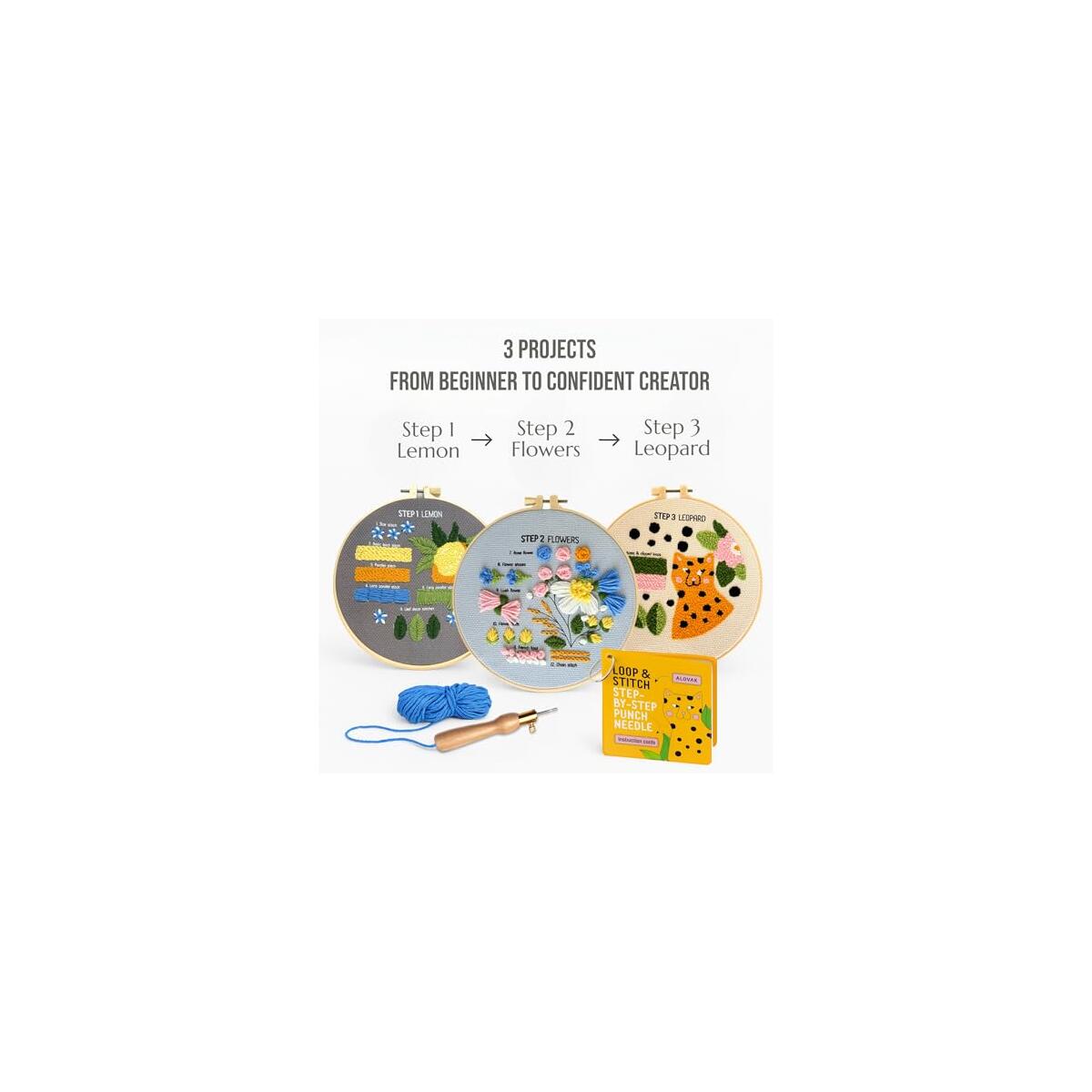 3 Step Punch Needle Kit For Beginners Rebates - RebateKey