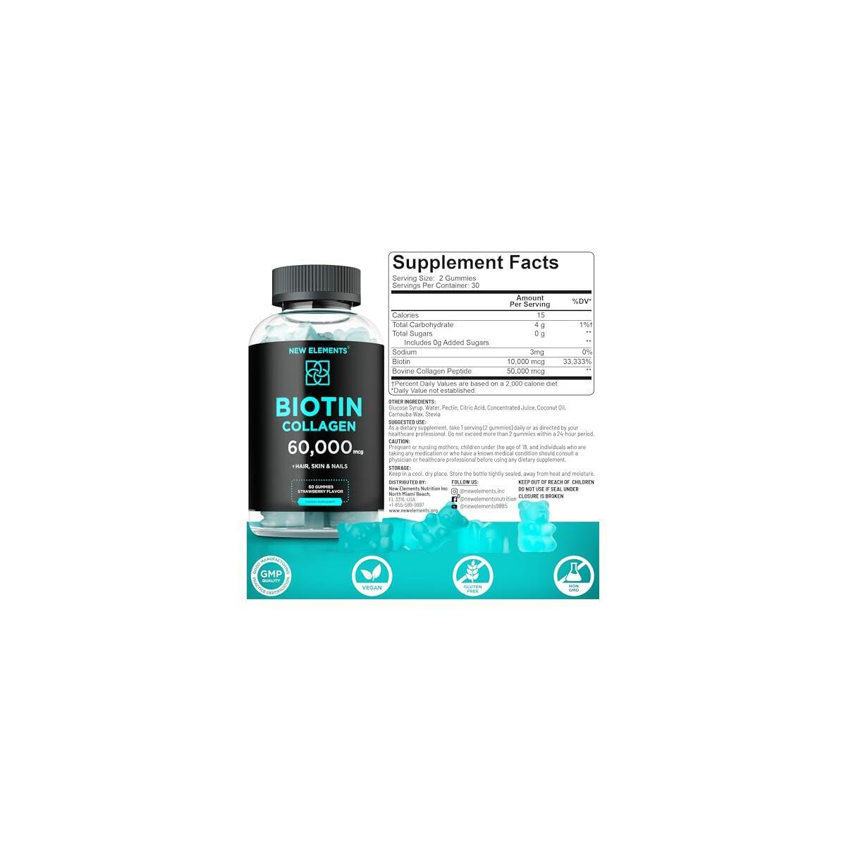 Biotin Collagen Gummies 1 Cashback - RebateKey