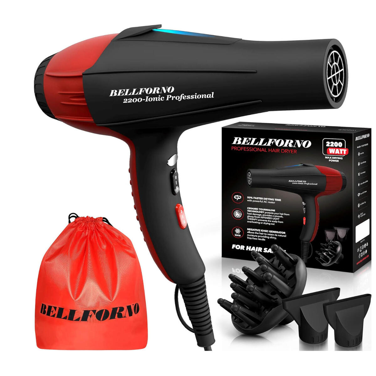 Professional Ionic Salon Hair Dryer, 2200 Watt