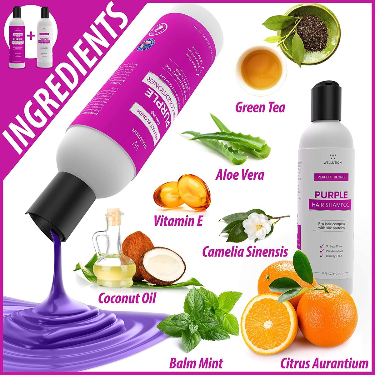 Purple Shampoo And Conditioner Set Blonde Shampoo Cashback - RebateKey