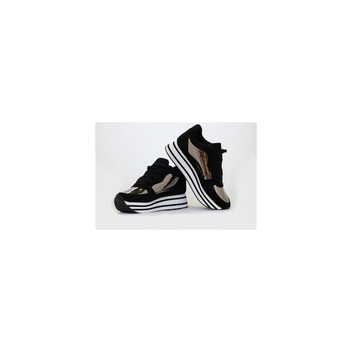 reflective platform sneakers