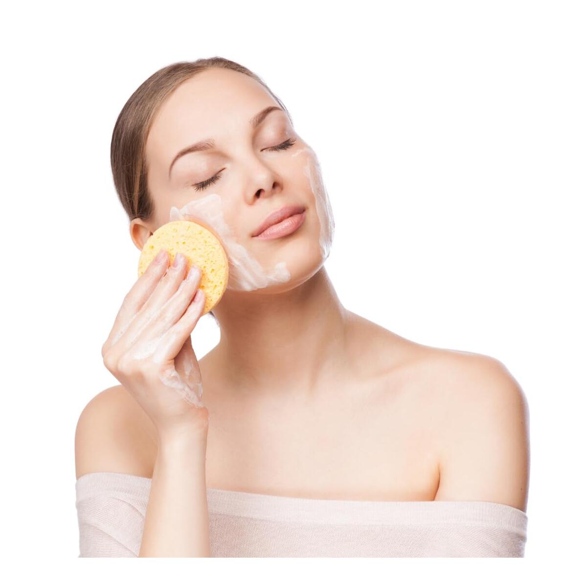 Make Up Remover Sponge Soap with Silicone Texture &ndash; 65 g Facial Cleansing Soap for Daily Makeup Removal