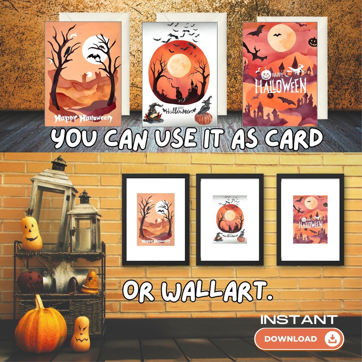 Watercolor Effect Happy Halloween Card Collection Cashback Rebates - RebateKey