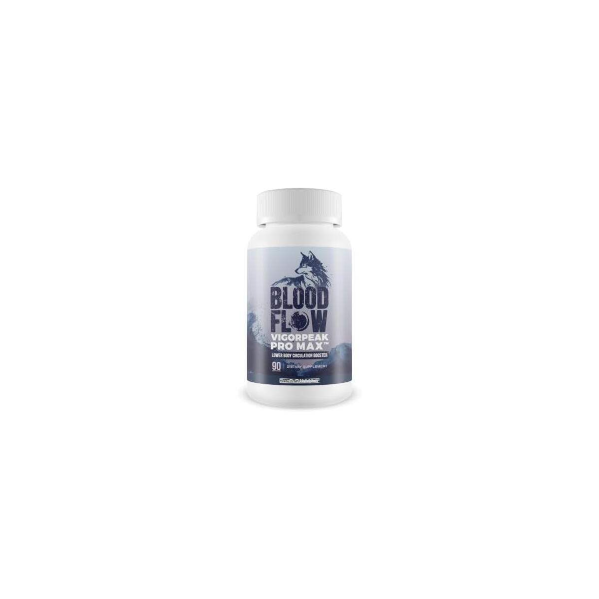 Blood Flow Vigorpeak Pro Max - Extra Strength Improved Formula - Circulation, & Nitric Oxide Vasodilator Supplements For Men - Circulation Get Hard Pills - Turbo Hard Male Performance Blood Flow Care