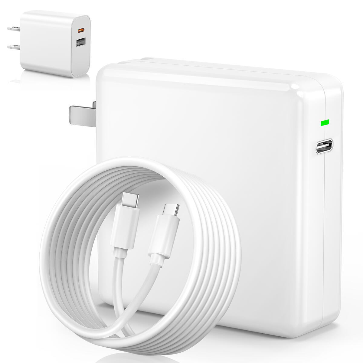 118W USB-C Fast Charger for MacBook Pro & Air (M1–M5) – Type-C Power Adapter Compatible with MacBook 13/14/15/16 inch, iPad, Samsung Galaxy, Phones & All Type-C Devices