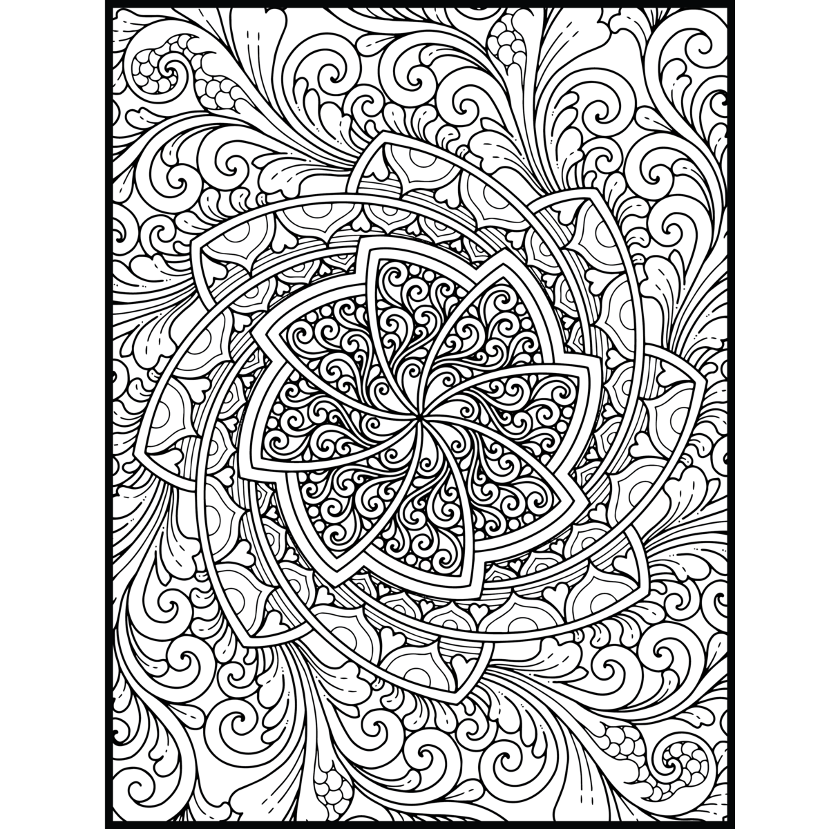 Mandala Pattern Coloring Book Cashback - RebateKey