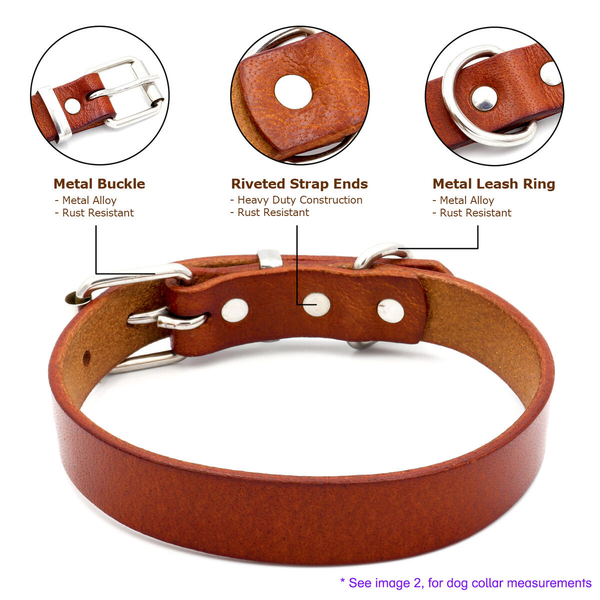 Leather Dog Collar 2 Cash Back - RebateKey