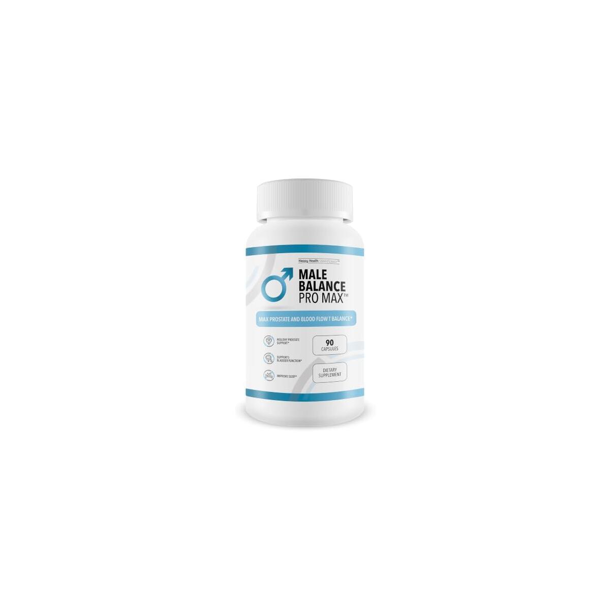 Male Balance Pro Max - Our Best Prostate Support Formula - Support Healthy Flow - Prostate Pills - Help Men Blood Flow - Saw Palmetto Prostate Support - Men Balance Pro Prostate Genex Supplement