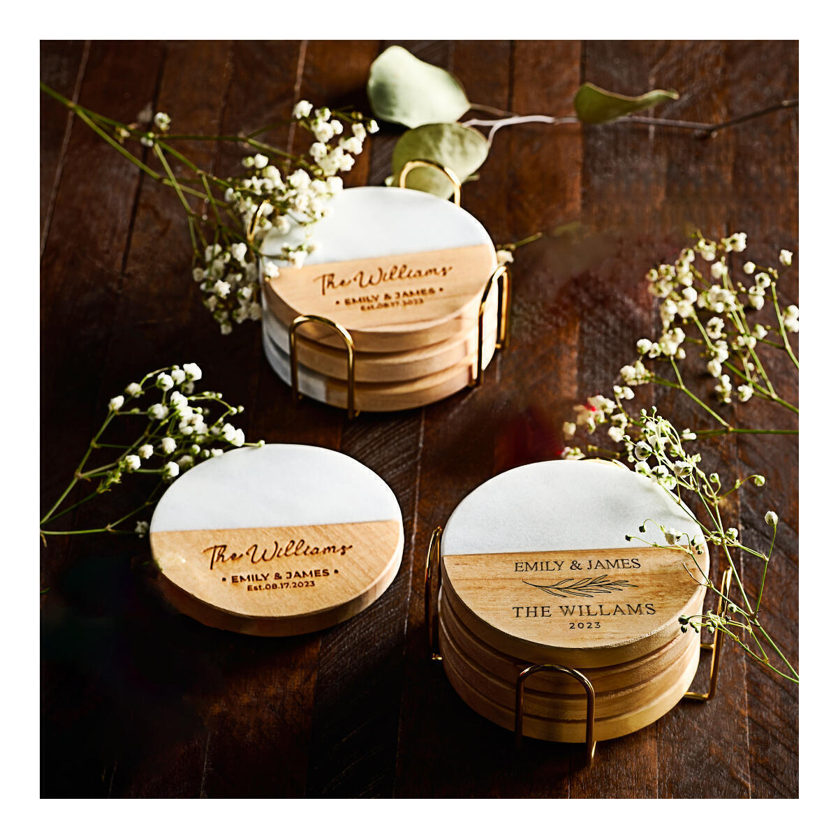 Personalized Wedding Gift Coaster 1 Cashback - RebateKey