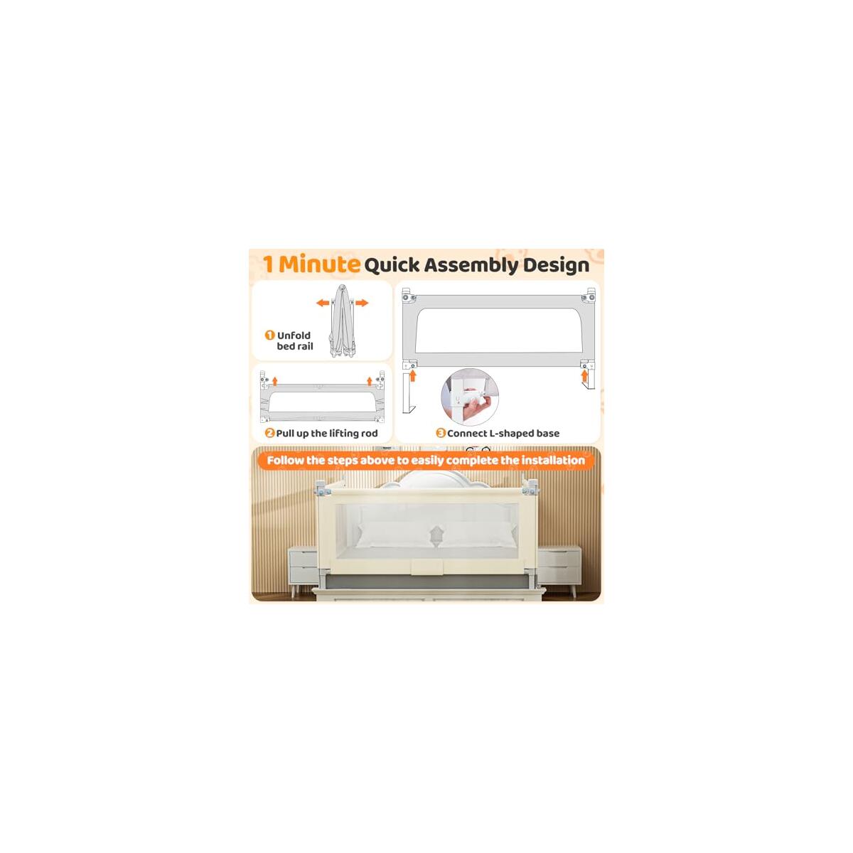 Bed Guard Rail For Toddlers 12 Cash Back - RebateKey