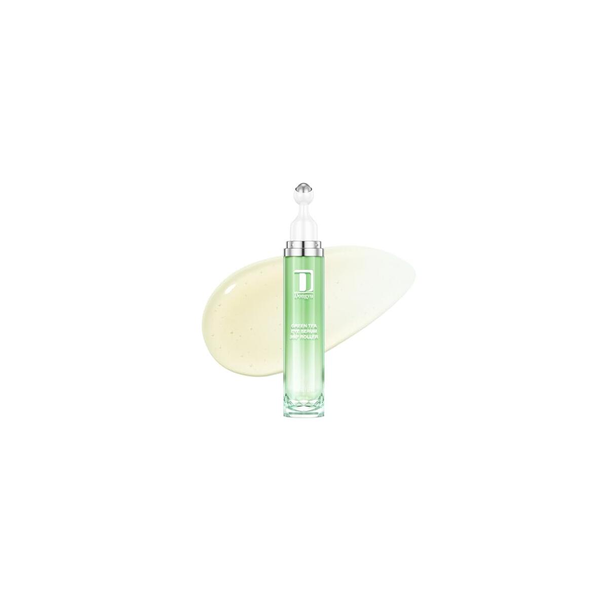Dongyu Caffeine Eye Cream for Dark Circles: Under Eye Cream Morning Skincare - Daily Eye Serum for Eyelids Puffiness (Light Green)