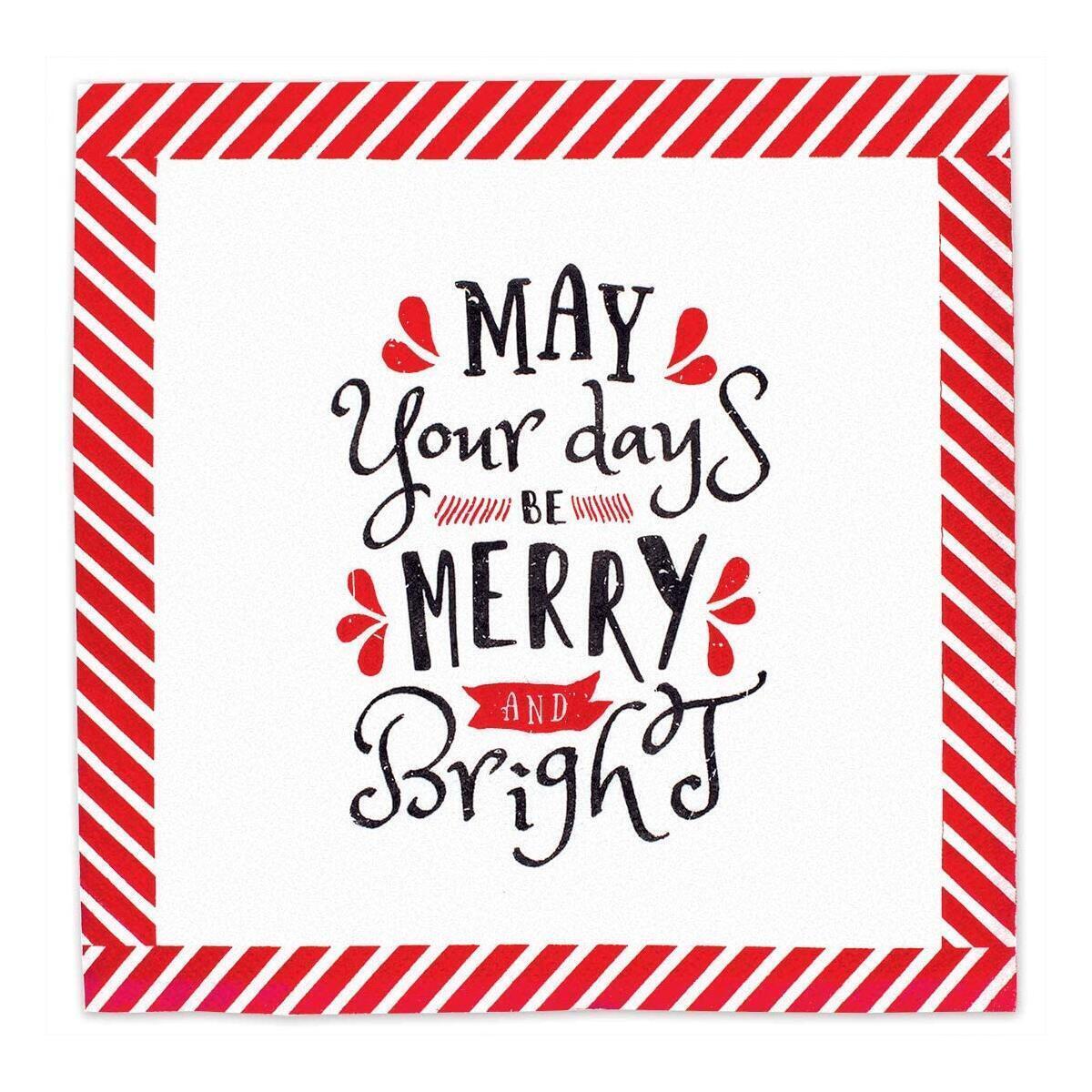 Merry Christmas Napkins Holiday Napkins Disposible Christmas Dinner Paper