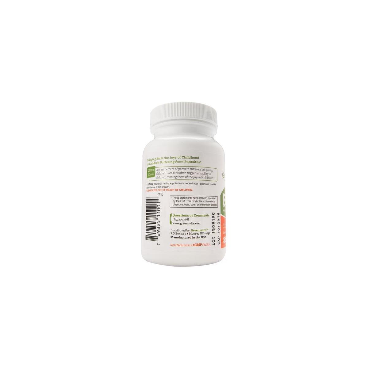Eliminies Intestinal Detox And Colon Cleanse For Kids Contains Wormwood Red Cash Back - RebateKey