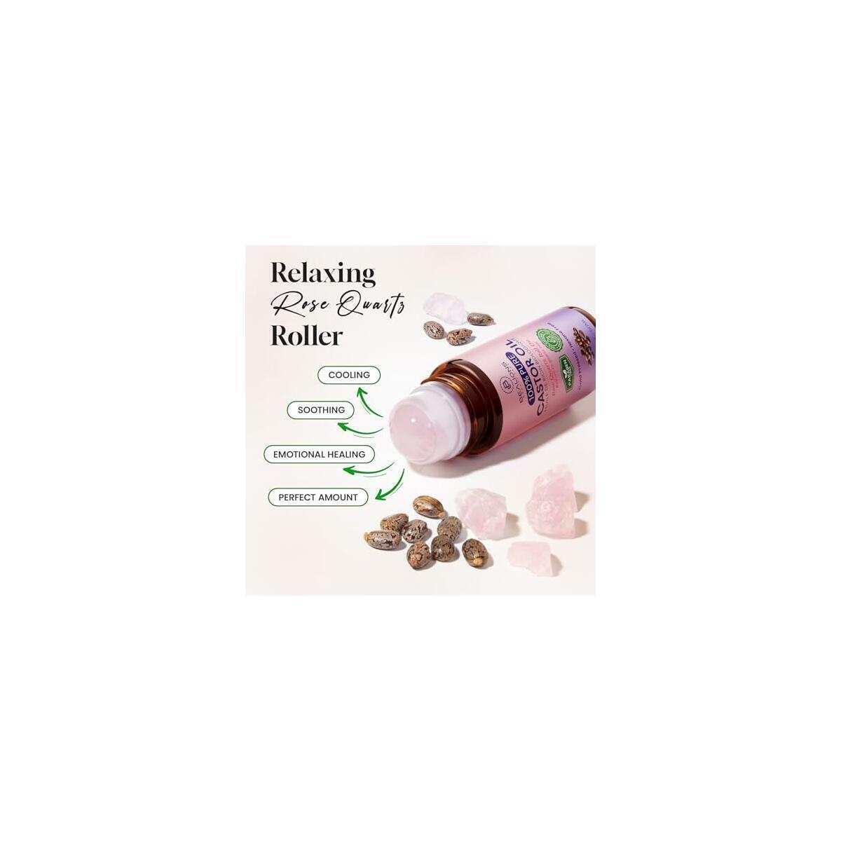 Castor Oil Rose Quartz Roller Ball Cash Back - RebateKey