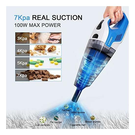 Aposen Handheld Vacuum Cleaner With Hepa Filter 7kpa Wet Dry Hand Vac