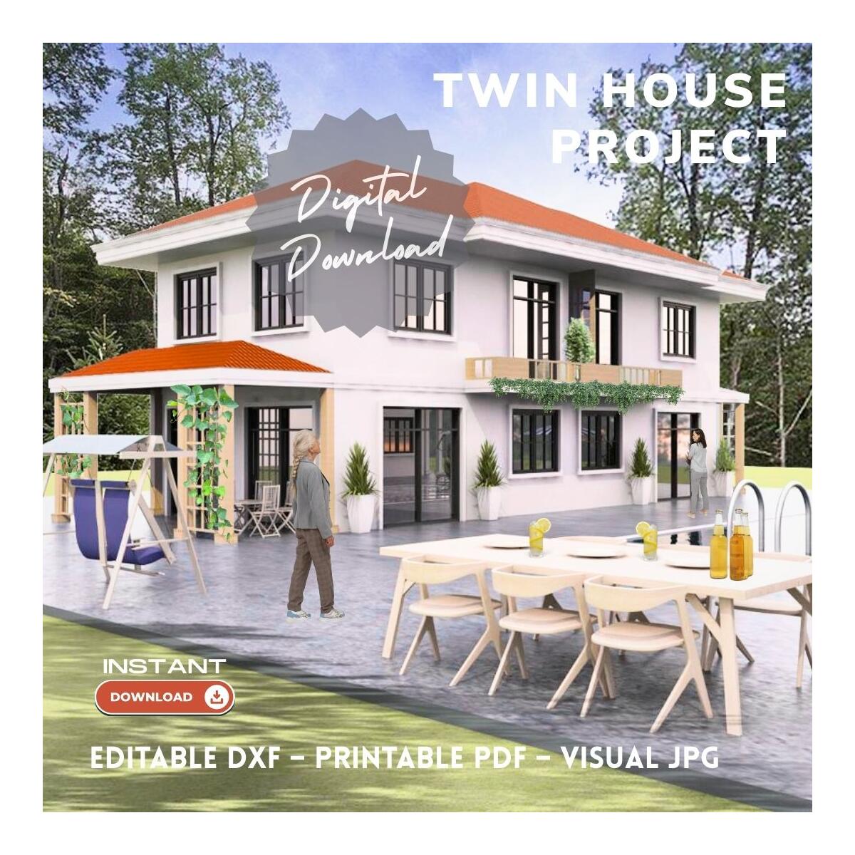 4 Bedroom Duplex Twin House Blueprints Rebates - RebateKey