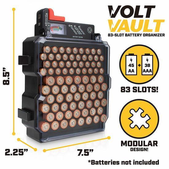 Volt Vault Battery Organizer Storage Case With Battery Tester Cashback RebateKey
