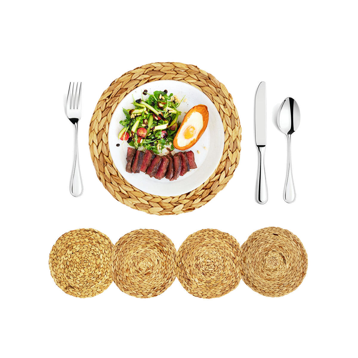 Woven Round Placemats Cashback - RebateKey