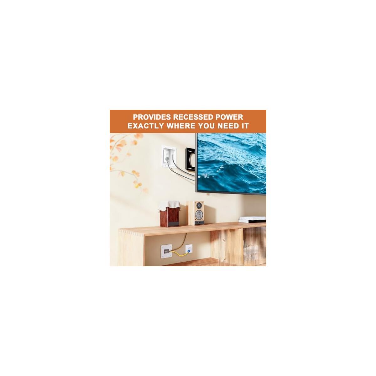 In Wall Cable Management Kit With Recessed Tv Cashback Rebates - RebateKey