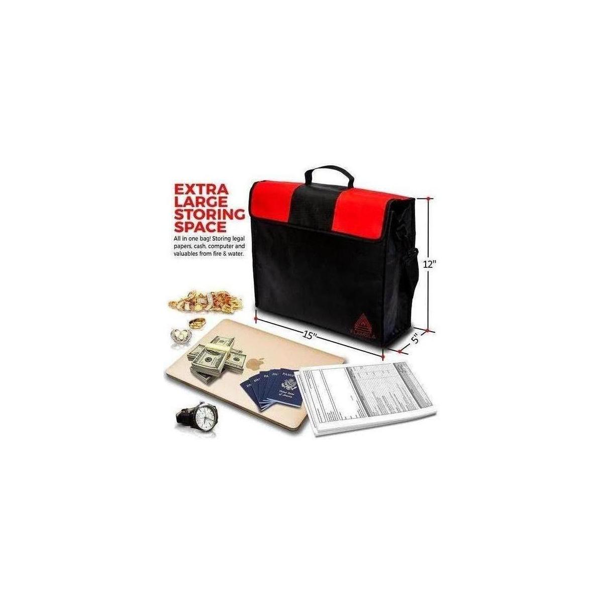 Fireproof Safe Bags Best 2pc Set Of XL LARGE Fireproof Document Bags