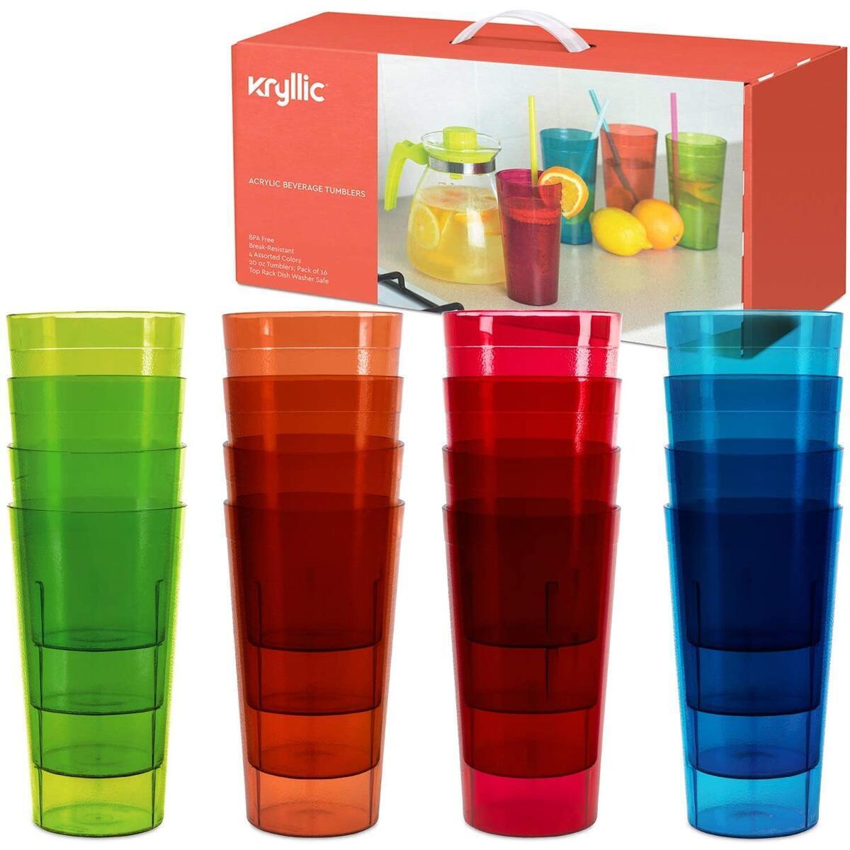 kryllic plastic tumblers