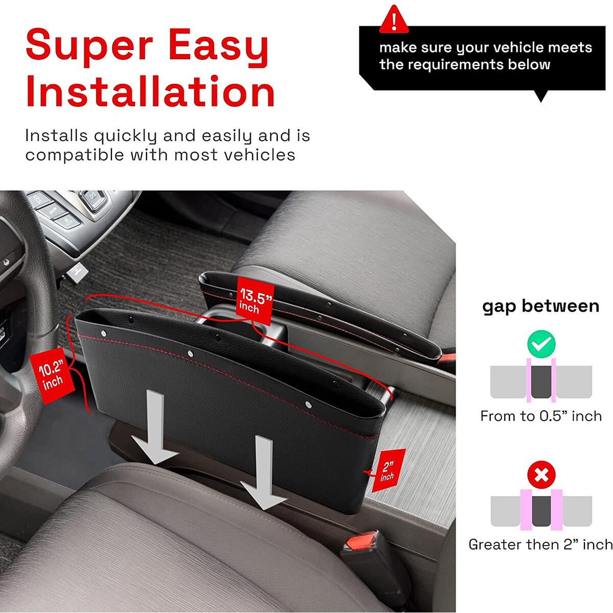 Seat Gap Filler Organizer Cash Back - RebateKey