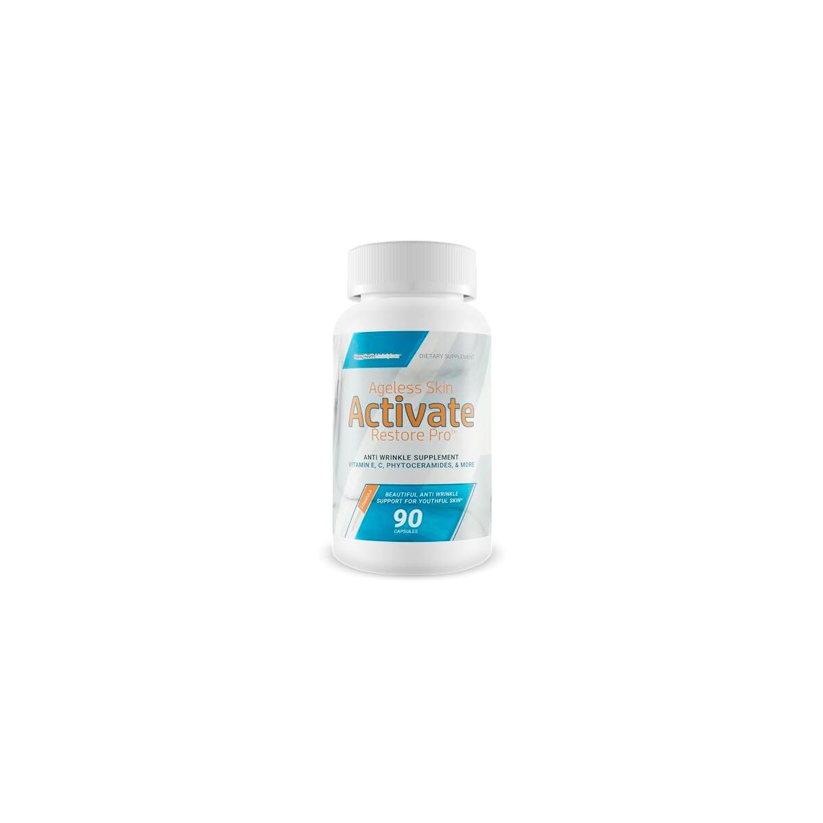 Ageless Skin Activate Restore Pro - Our Best Anti Aging Supplement - Ageless Brain & Body Reactivate Anti Aging Pills - Anti Ageing Re Activate Capsules - Anti Age Youth Reactivate Skin Supplement