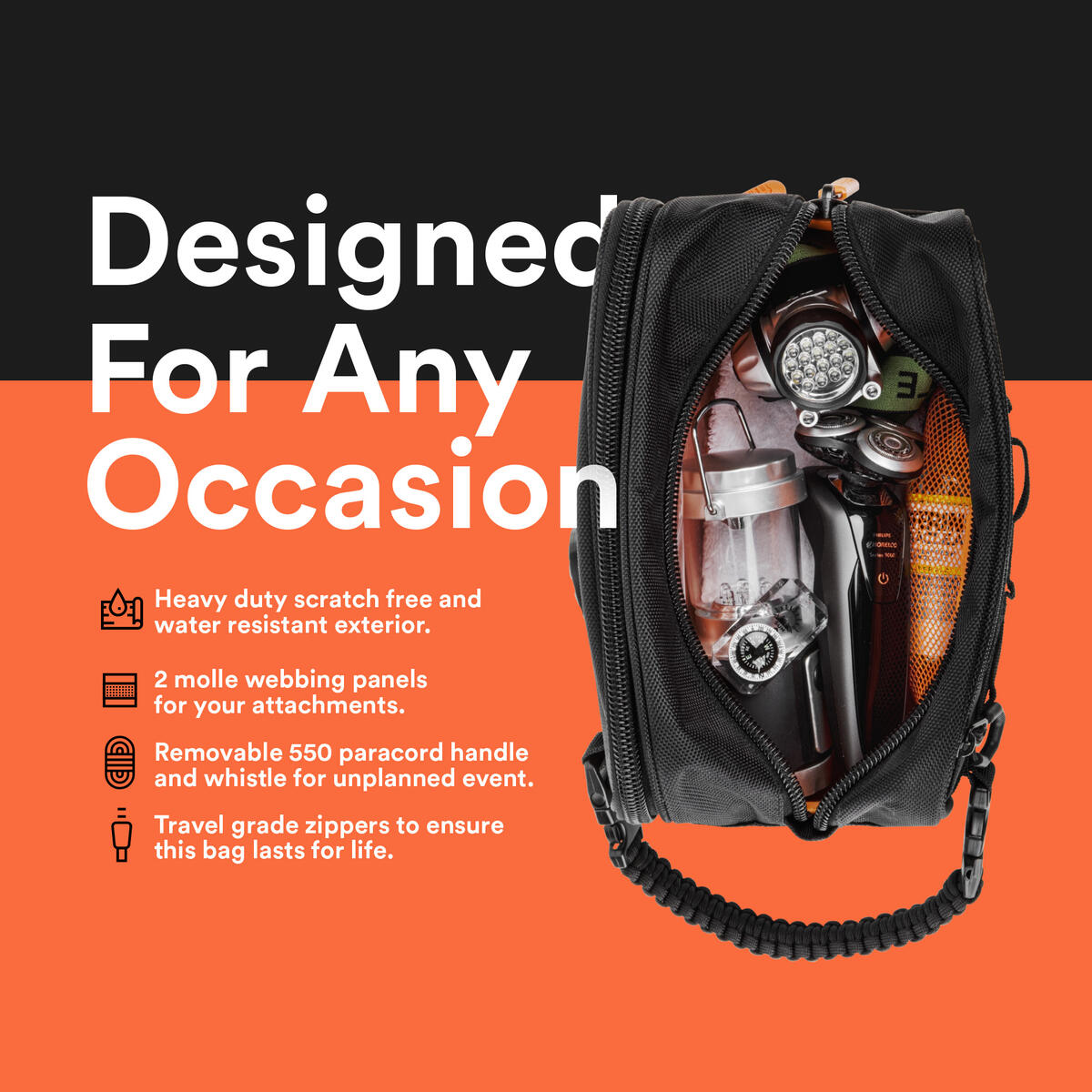 tactical shower bag