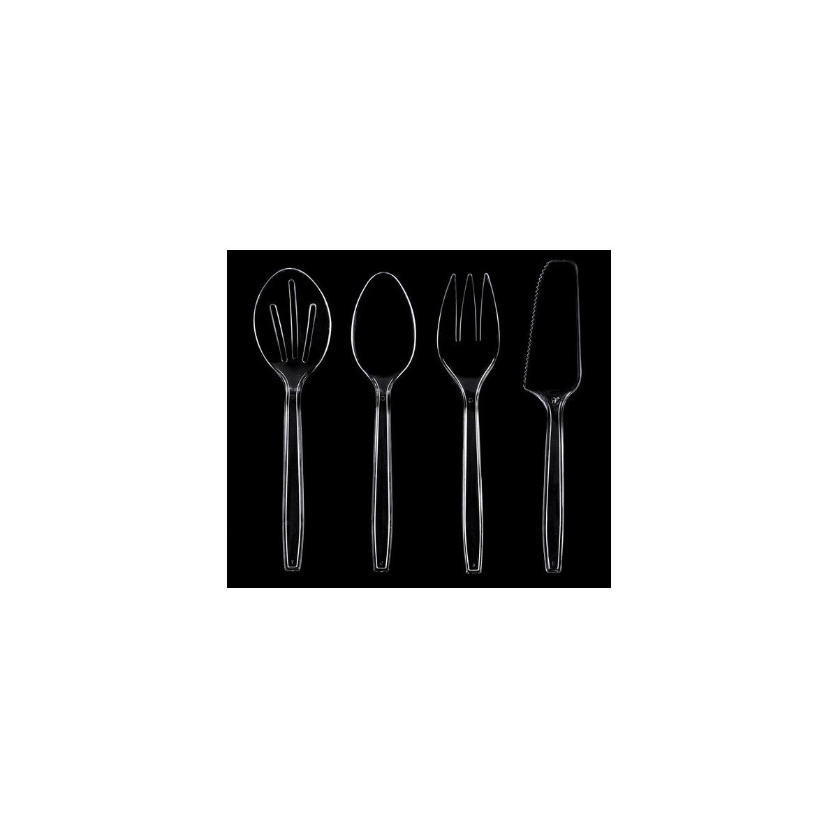 Disposable Clear Plastic Serving Utensils Set Includes 6 Forks 6 Spoons 6 Cashback - RebateKey