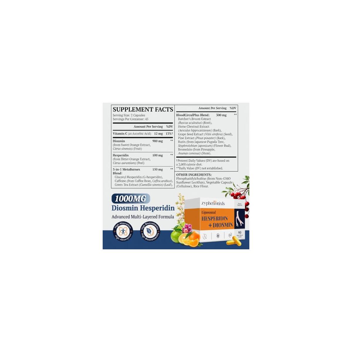 Liposomal Diosmin Hesperidin Cash Back - RebateKey