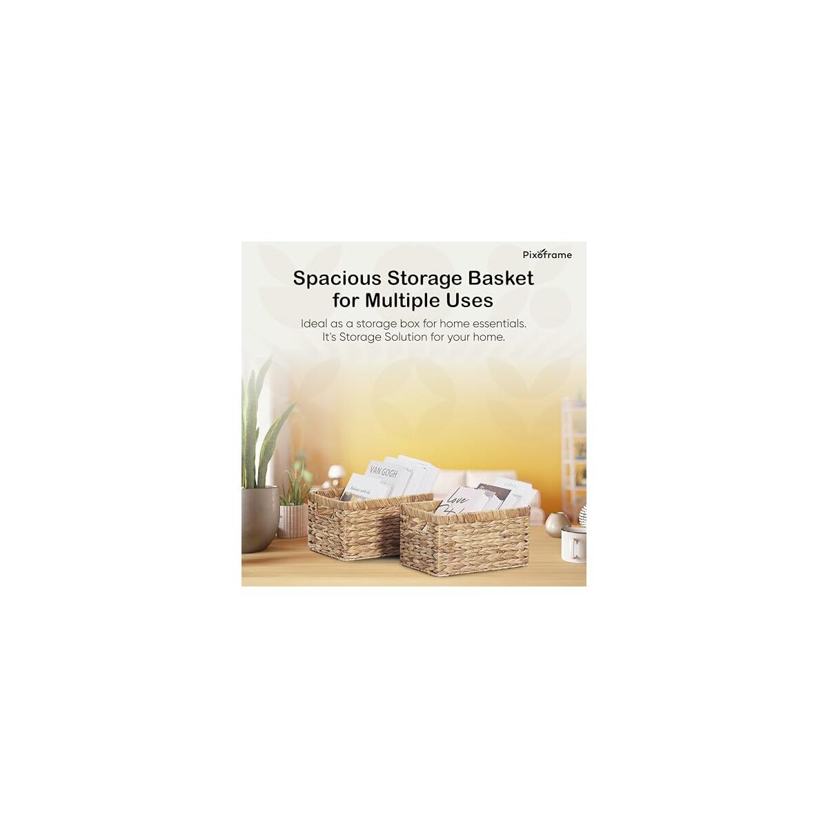 Large Rectangular Handwoven Wicker Basket Cash Back - RebateKey