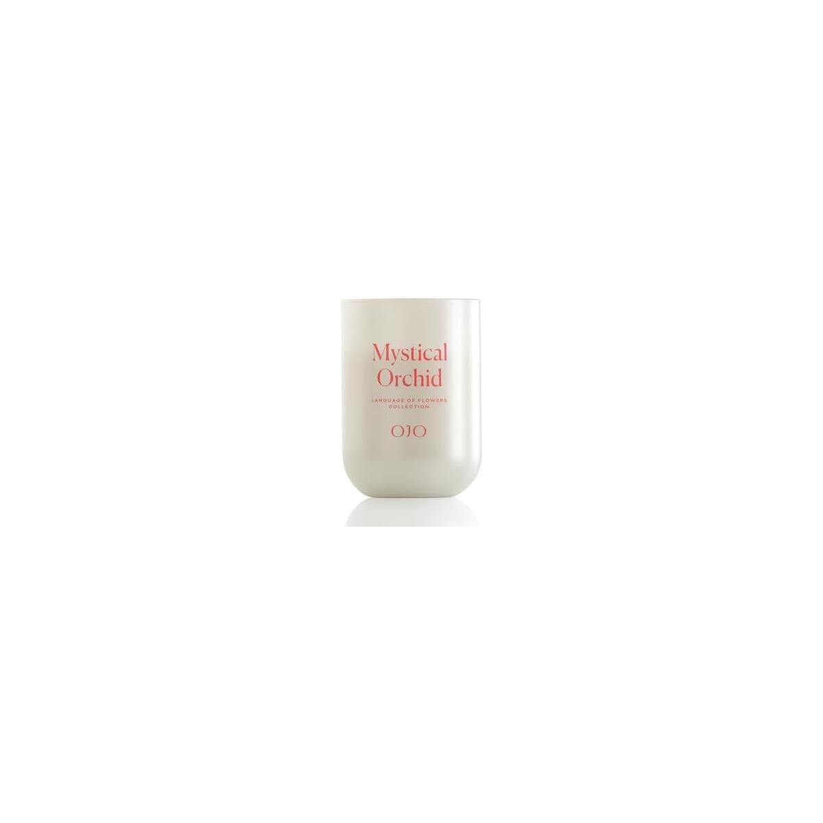 OJO Mystical Orchid Scented 2 Wick 13 oz Jar Candle with Vanilla Orchid, Balsamic, Floral Notes | Over 61-Hour Long-Lasting Burn | Premium Blend Wax, Home Fragrance and Gift for Special Days