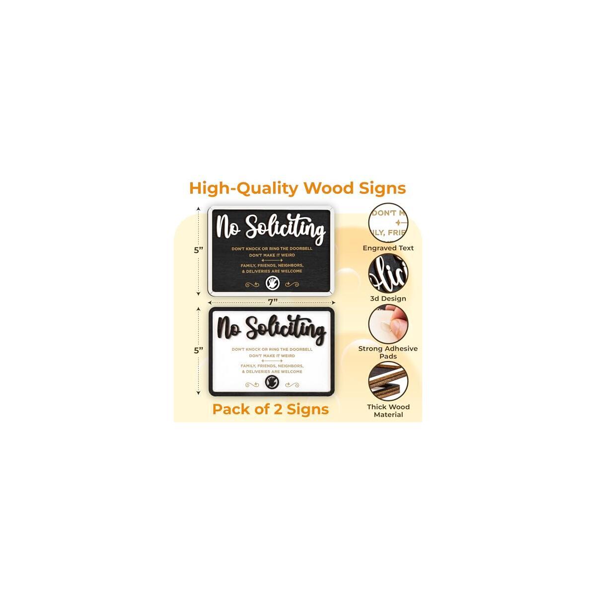 No Soliciting Sign For House Door 3 Cashback - RebateKey