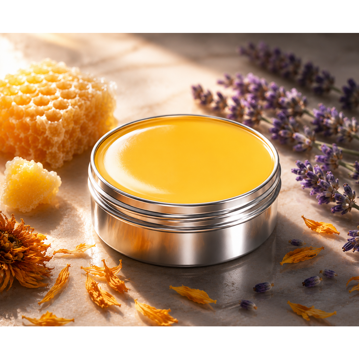 Natural Acne Balm with Beeswax, Sea Buckthorn & Calendula | Botanical Night Balm for Acne-Prone Skin, Breakouts & Redness | Non-Comedogenic Salve for Face | 1 oz