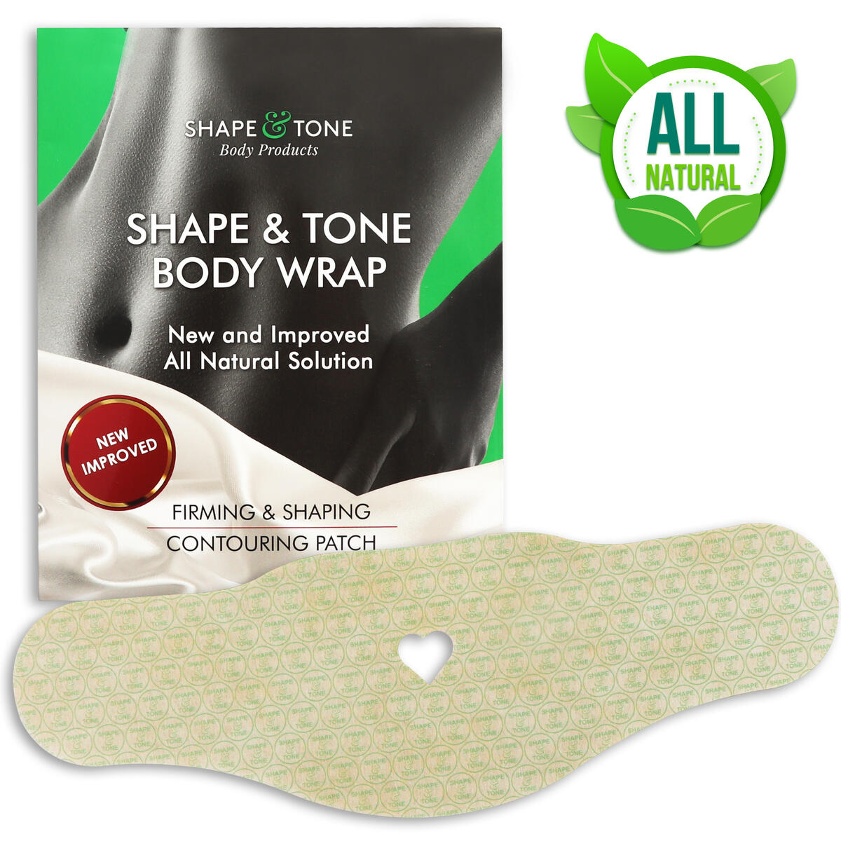 Firming Shaping Contouring Patch Slimming Improved Body Wrap 5 Wraps. Shape & Tone