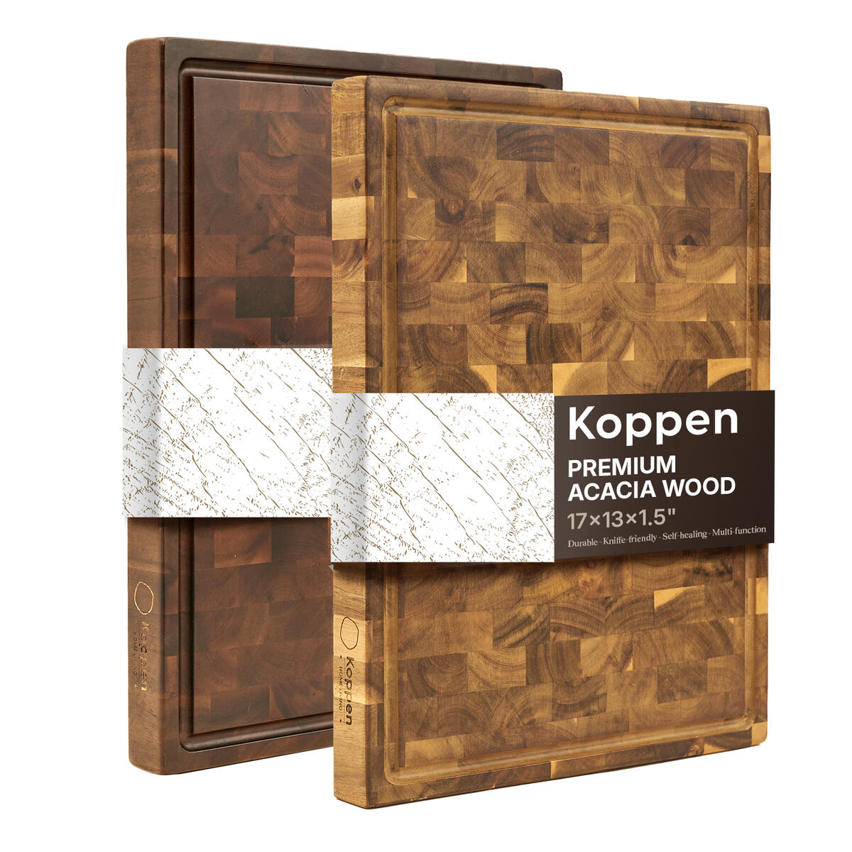 Large End Grain Wood Cutting Board 17 X 13 X Cashback - RebateKey