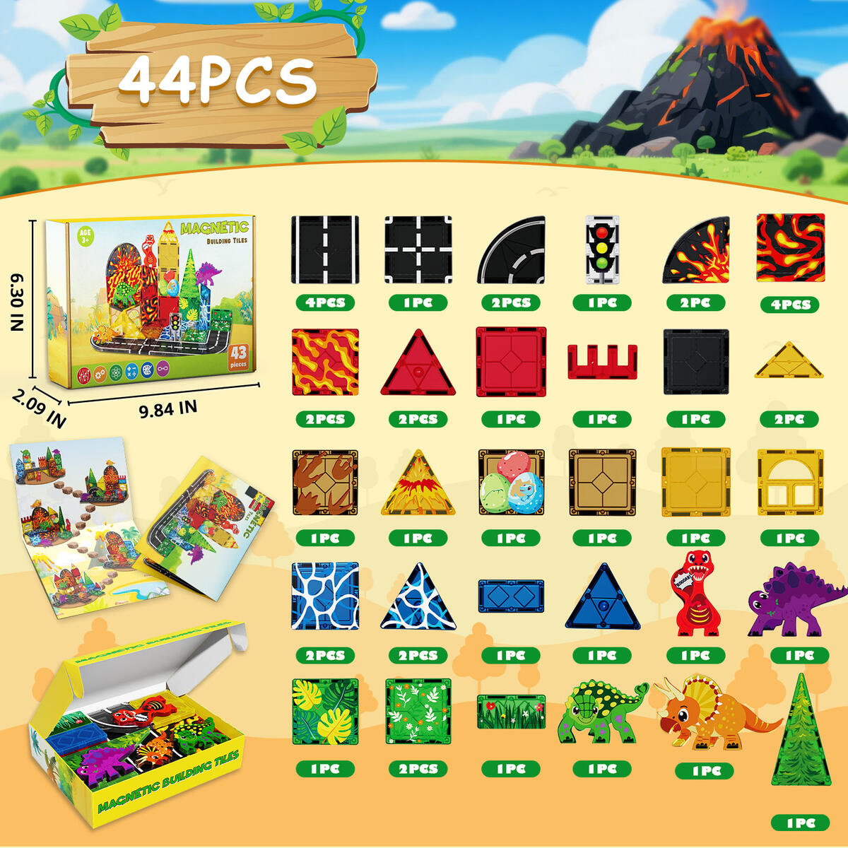 Dinosaur Toys Magnetic Tiles Rebates - RebateKey