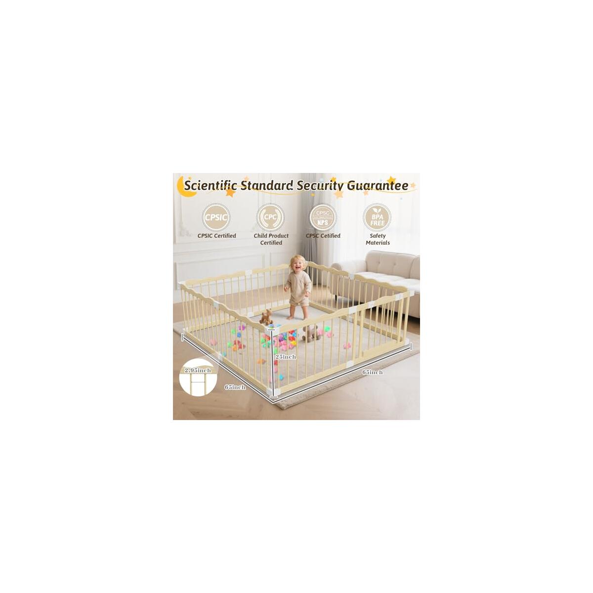 Wooden Baby Playpen 656525 Inch Wood Playpen F Cashback Rebates - RebateKey