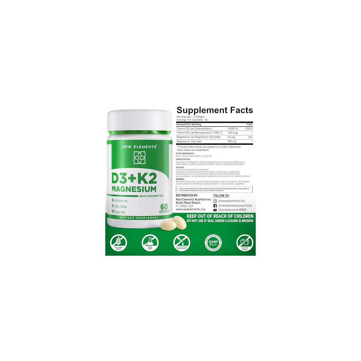 Vitamin D3 K2 Magnesium 1 Cashback Rebate - RebateKey