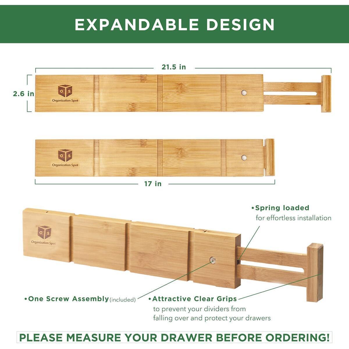 Adjustable Bamboo Drawer Dividers Cashback Rebate - RebateKey