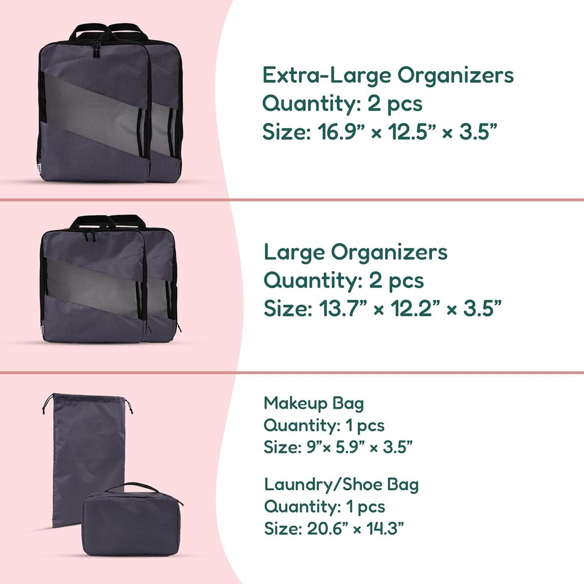 Luggage Organizer Bags Cashback - RebateKey